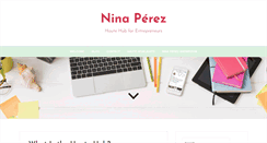 Desktop Screenshot of ninaperez.com