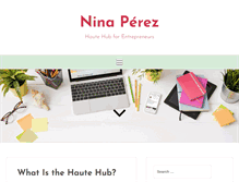 Tablet Screenshot of ninaperez.com